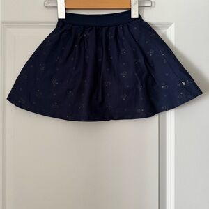 Navy A-line skirt